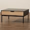 Baxton Studio Haben Modern & Contemporary Two-Tone Oak Brown and Black Finished Wood Coffee Table 206-12482 - alternate 2